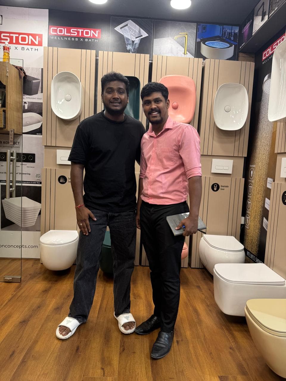 Celebrity visit at Live Ceramique showroom