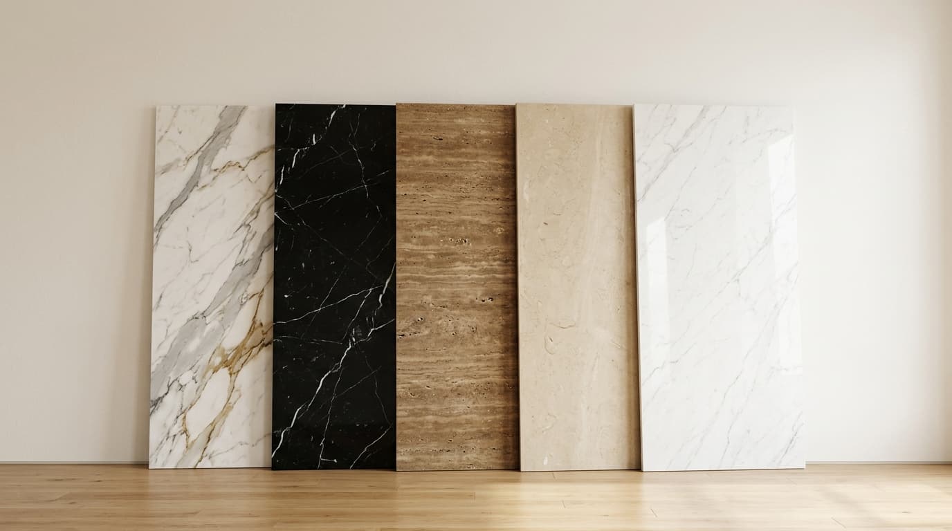 Premium marble and stone surface collection at Live Ceramique