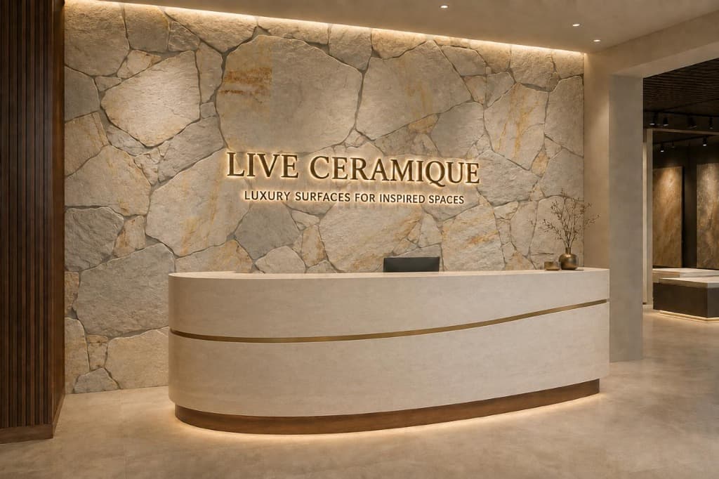 Live Ceramique showroom reception